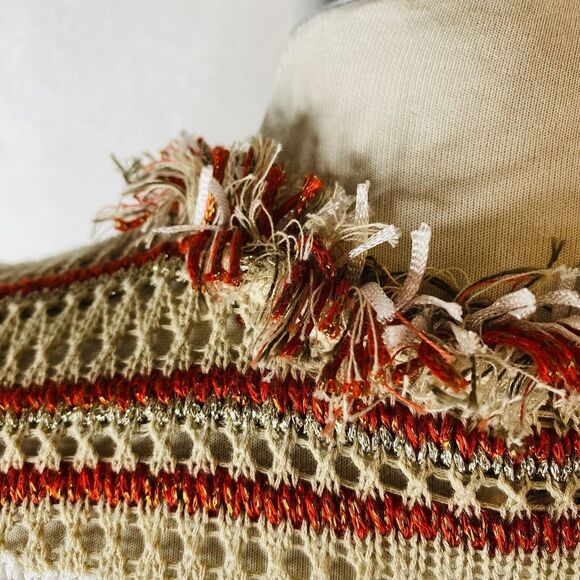 Chico's Sz 1 M Petite Crochet Knit Cardigan - Picture 13 of 15